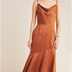 Silk Polka Dot Dress from Anthropologie JOA Size S